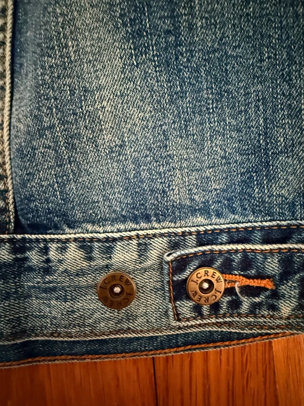 J. Crew Medium Blue Trucker Jacket, Men’s XXL